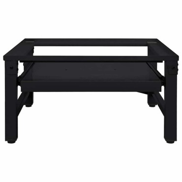 vidaXL Βάση Πλυντηρίου Ρούχων Μαύρο 62 x 60,5 x 32,5 εκ Ατσάλι