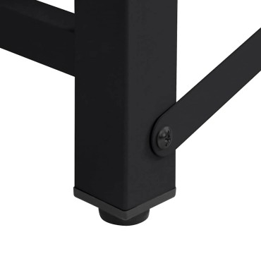 vidaXL Βάση Πλυντηρίου Ρούχων Μαύρο 62 x 60,5 x 32,5 εκ Ατσάλι