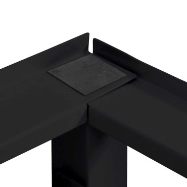 vidaXL Βάση Πλυντηρίου Ρούχων Μαύρο 62 x 60,5 x 32,5 εκ Ατσάλι