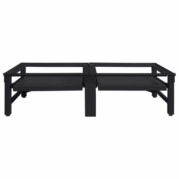 vidaXL Βάση Πλυντηρίου Ρούχων 2 τμχ. Μαύρο 124,5 x 61,5 x 32,5 εκ