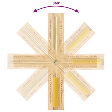 vidaXL Σετ Αξεσουάρ Σαουνάς 4 pcs Καφέ Μασίφ Ξύλο Πεύκου και Κάνναβη