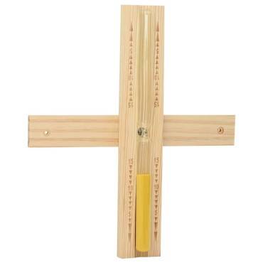 vidaXL Σετ Αξεσουάρ Σαουνάς 4 pcs Καφέ Μασίφ Ξύλο Πεύκου και Κάνναβη