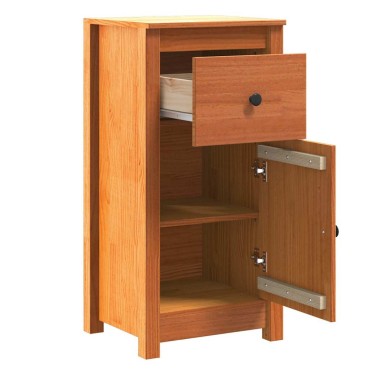 vidaXL Πλαϊνό γραφείο 2 τεμ. Κερωτό καφέ 39x34,5x80 εκ
