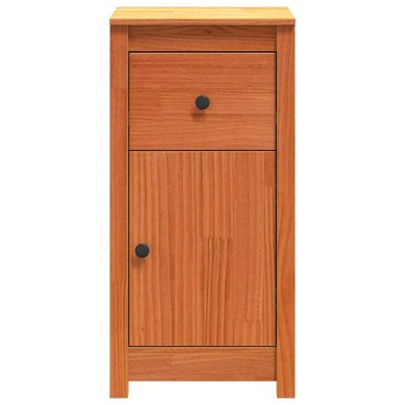vidaXL Πλαϊνό γραφείο 2 τεμ. Κερωτό καφέ 39x34,5x80 εκ