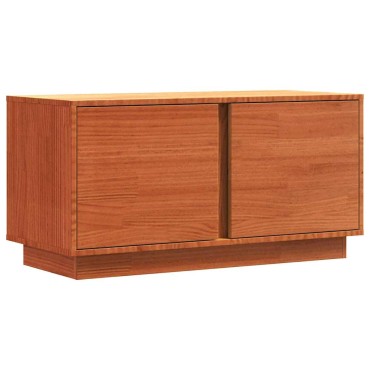 vidaXL Ντουλάπι TV Κερωτό καφέ 80x35x40,5cm Στερεά ξυλεία πεύκου