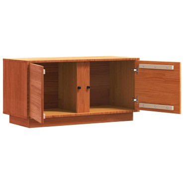 vidaXL Ντουλάπι TV Κερωτό καφέ 80x35x40,5cm Στερεά ξυλεία πεύκου