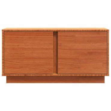 vidaXL Ντουλάπι TV Κερωτό καφέ 80x35x40,5cm Στερεά ξυλεία πεύκου