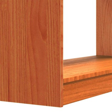 vidaXL Βιβλιοθήκη Κερωτό καφέ 80x30x167,5cm Στερεά ξυλεία πεύκου 1 τεμ.