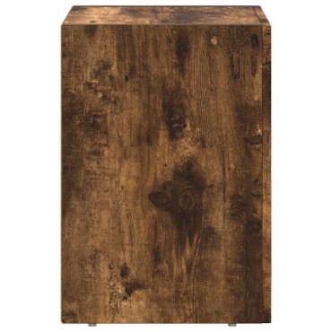 vidaXL Κομοδίνο ELST Καπνιστό Δρύς 29,5x33,5x50 εκ 1 τεμ.