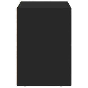 vidaXL Κομοδίνο ELST Μαύρο 40x35x50cm Επεξεργασμένο Ξύλο 1 τεμ.