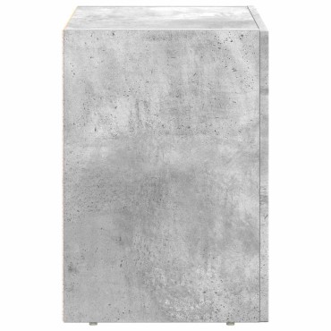 vidaXL Κομοδίνο ELST Σκυρόδεμα Γκρι 40x35x50cm 1 τεμ.
