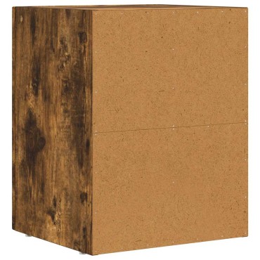 vidaXL Κομοδίνο ELST Καπνιστό Δρύς 40x35x50cm Επεξεργασμένο Ξύλο 1 τεμ.