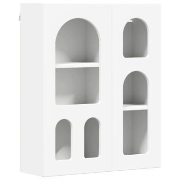 vidaXL Κρεμαστό ντουλάπι με ράφι ELST Λευκό 59x20x71,5 εκ 1 τεμ.