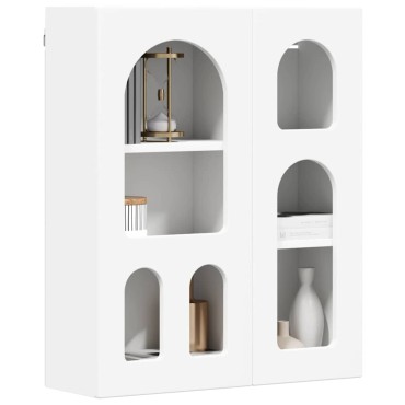 vidaXL Κρεμαστό ντουλάπι με ράφι ELST Λευκό 59x20x71,5 εκ 1 τεμ.