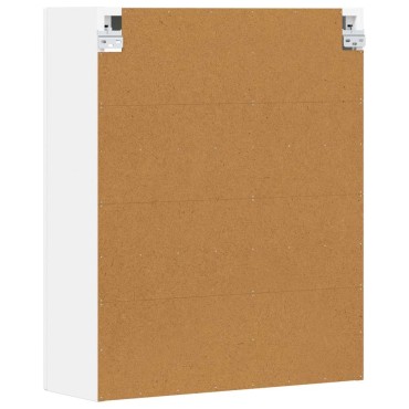 vidaXL Κρεμαστό ντουλάπι με ράφι ELST Λευκό 59x20x71,5 εκ 1 τεμ.