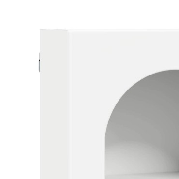 vidaXL Κρεμαστό ντουλάπι με ράφι ELST Λευκό 59x20x71,5 εκ 1 τεμ.
