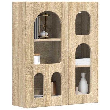 vidaXL Κρεμαστό ντουλάπι με ράφι ELST Sonoma Δρυς 59x20x71,5 εκ 1 τεμ.