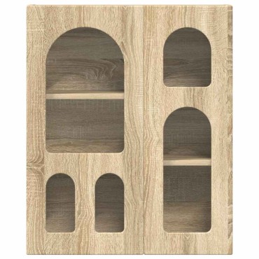 vidaXL Κρεμαστό ντουλάπι με ράφι ELST Sonoma Δρυς 59x20x71,5 εκ 1 τεμ.
