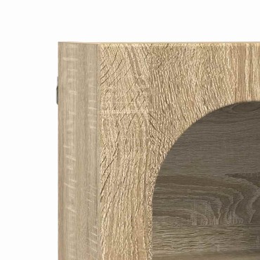 vidaXL Κρεμαστό ντουλάπι με ράφι ELST Sonoma Δρυς 59x20x71,5 εκ 1 τεμ.