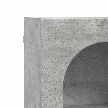 vidaXL Κρεμαστό ντουλάπι ELST Γκρι Σκυροδέματος 59x20x71,5 εκ 1 τεμ.