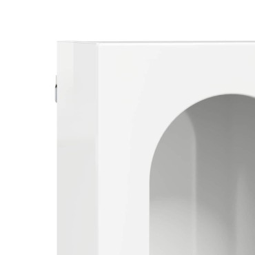 vidaXL Κρεμαστό ντουλάπι ELST Γυαλιστερό Λευκό 59x20x100 εκ 1 τεμ.