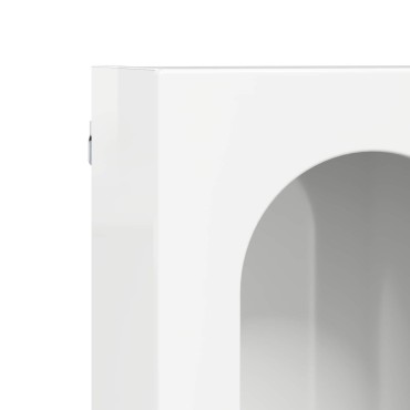 vidaXL Κρεμαστό ντουλάπι ELST Γυαλιστερό Λευκό 59x20x100 εκ 1 τεμ.