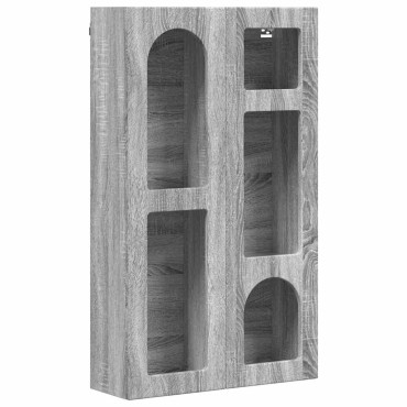 vidaXL Κρεμαστό ντουλάπι με ράφι ELST Γκρι Sonoma 59x20x100 εκ 1 τεμ.