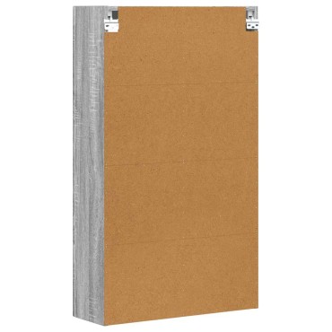 vidaXL Κρεμαστό ντουλάπι με ράφι ELST Γκρι Sonoma 59x20x100 εκ 1 τεμ.