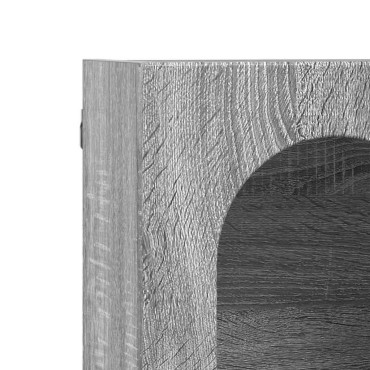 vidaXL Κρεμαστό ντουλάπι με ράφι ELST Γκρι Sonoma 59x20x100 εκ 1 τεμ.