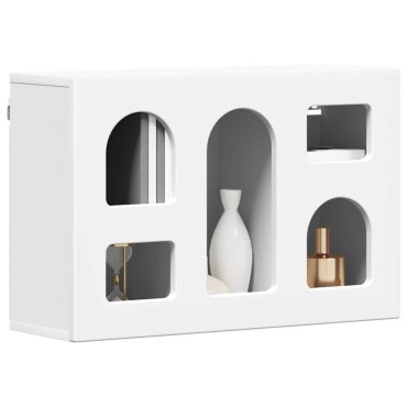 vidaXL Κρεμαστό ντουλάπι ELST Λευκό 60x20x40cm Επεξεργασμένο Ξύλο 1 τεμ.