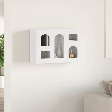 vidaXL Κρεμαστό ντουλάπι ELST Λευκό 60x20x40cm Επεξεργασμένο Ξύλο 1 τεμ.