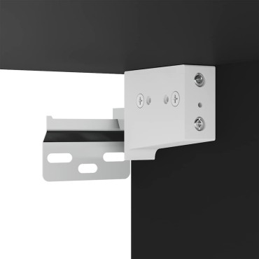 vidaXL Κρεμαστό ντουλάπι ELST Μαύρο 60x20x40cm Επεξεργασμένο Ξύλο 1 τεμ.