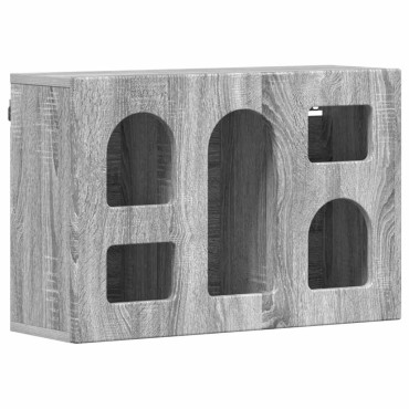 vidaXL Κρεμαστό ντουλάπι με ράφι ELST Γκρι Sonoma 60x20x40 εκ 1 τεμ.