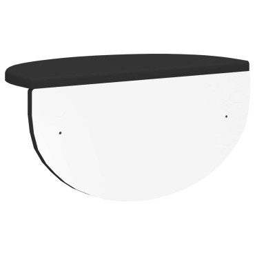 vidaXL Ράφι Τοίχου Επιτοίχιο Μαύρο 38x19x19cm Επεξεργασμένο Ξύλο 1 τεμ.