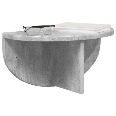 vidaXL Ράφι Τοίχου Επιτοίχιο Σκυρόδεμα Γκρι 38x19x19 εκ 1 τεμ.