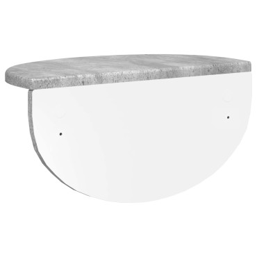 vidaXL Ράφι Τοίχου Επιτοίχιο Σκυρόδεμα Γκρι 38x19x19 εκ 1 τεμ.