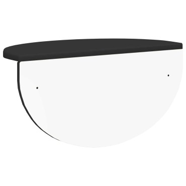 vidaXL Ράφι Τοίχου Επιτοίχιο Μαύρο 48x24x24cm Επεξεργασμένο Ξύλο 1 τεμ.