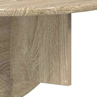 vidaXL Ράφι Τοίχου Επιτοίχιο Δρύς Sonoma 48x24x24 εκ 1 τεμ.