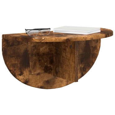 vidaXL Ράφι Τοίχου Επιτοίχιο Καπνιστό Δρύς 48x24x24 εκ 1 τεμ.