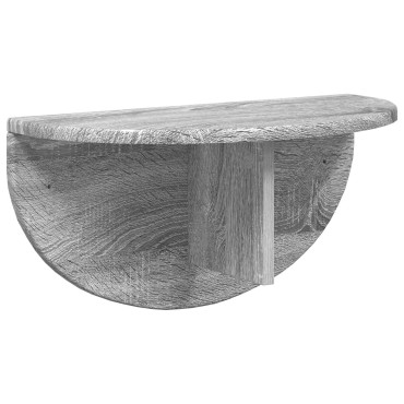 vidaXL Ράφι Τοίχου Επιτοίχιο Γκρίζο Σονομα 48x24x24 εκ 1 τεμ.