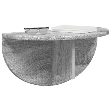 vidaXL Ράφι Τοίχου Επιτοίχιο Γκρίζο Σονομα 48x24x24 εκ 1 τεμ.