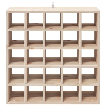 vidaXL Ράφι Κρασιού 2 τεμ. Φυσικό 56x25x56cm Στερεά ξυλεία πεύκου