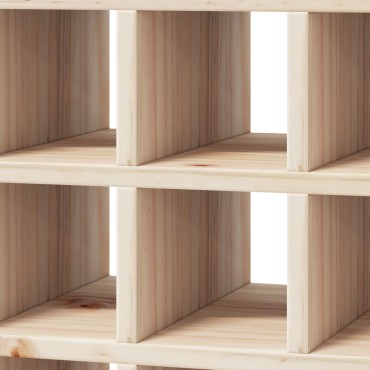 vidaXL Ράφι Κρασιού 2 τεμ. Φυσικό 56x25x56cm Στερεά ξυλεία πεύκου