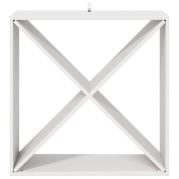 vidaXL Ράφι Κρασιού 4 τεμ. Λευκό 62x25x62cm Στερεά ξυλεία πεύκου