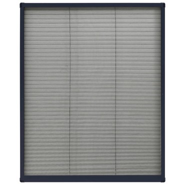 vidaXL Σήτα Παραθύρου Πλισέ Ανθρακί 60 x 80 εκ. από Αλουμίνιο