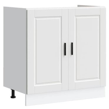 vidaXL Ντουλάπι βάσης νεροχύτη Porto Λευκό 80x46x81,5cm 1 τεμ.