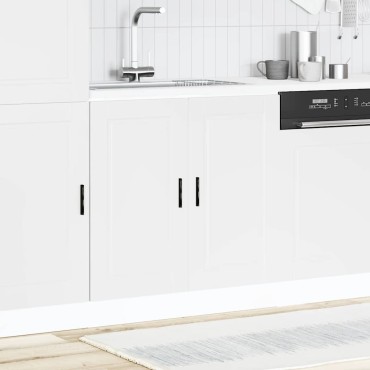 vidaXL Ντουλάπι βάσης νεροχύτη Porto Λευκό 80x46x81,5cm 1 τεμ.