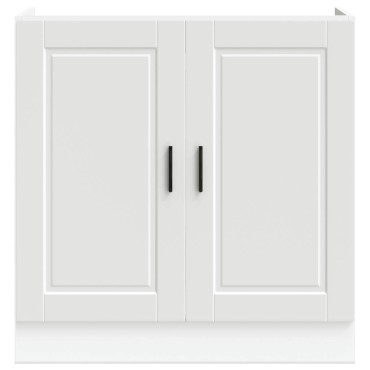 vidaXL Ντουλάπι βάσης νεροχύτη Porto Λευκό 80x46x81,5cm 1 τεμ.
