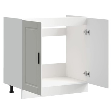vidaXL Ντουλάπι βάσης νεροχύτη Porto Λευκό 80x46x81,5cm 1 τεμ.