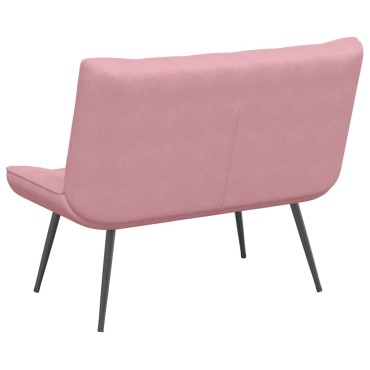 Πάγκος vidaXL Ροζ 110x74x84cmΒελούδο